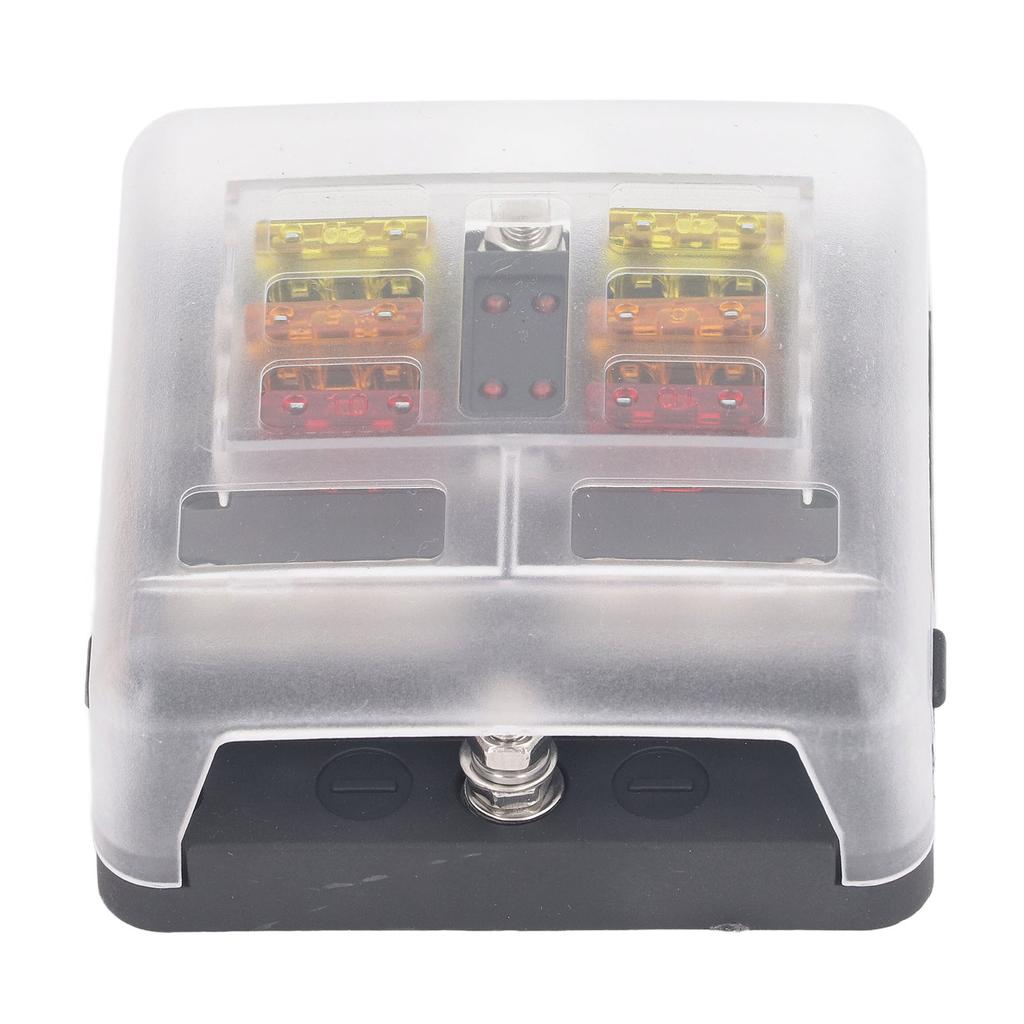 6cestný pojistkový blok ATC ATO pojistková skříňka vodotěsná 12V?24V DC s LED indikátorem pro automobil