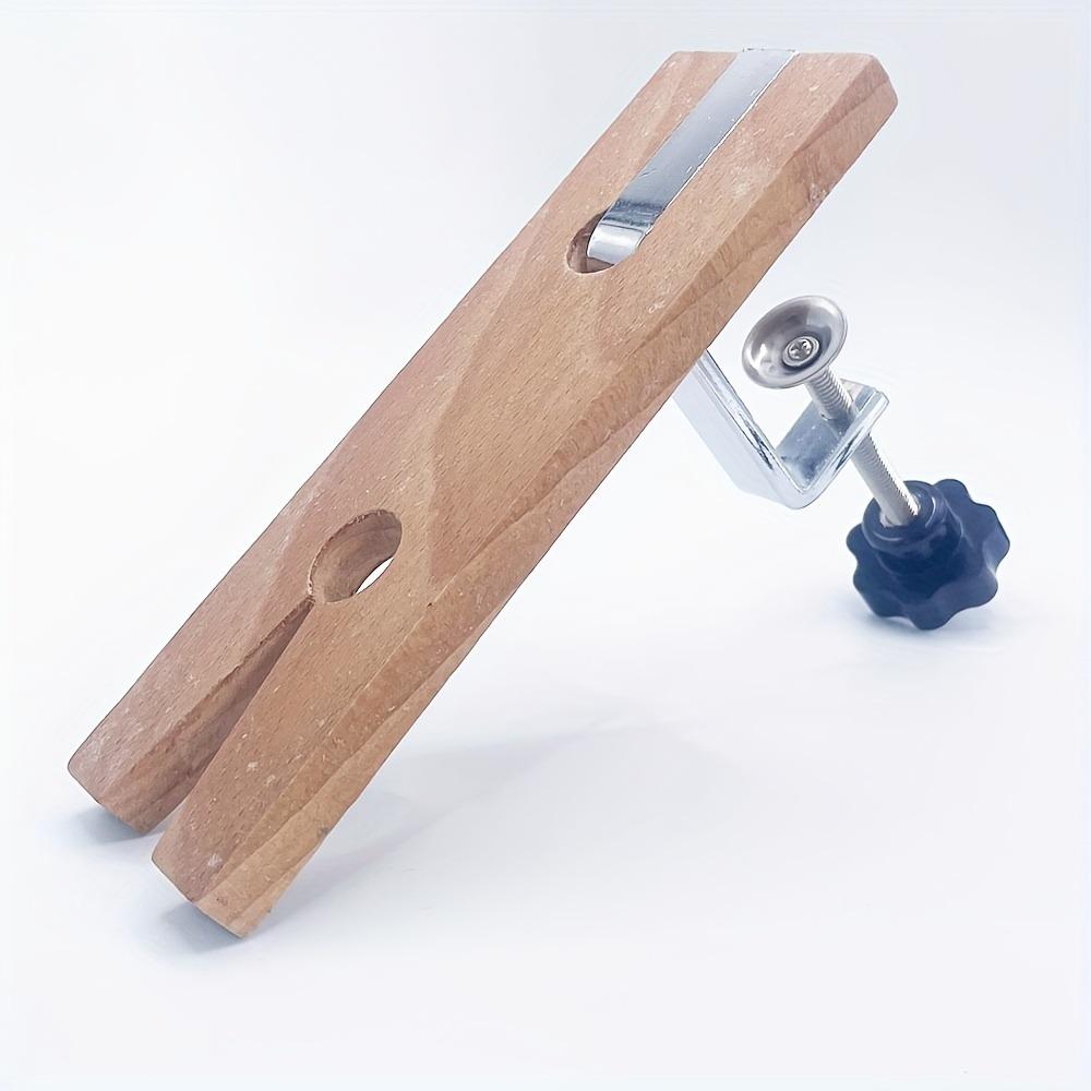 Portable Workbench Wooden Clamp V-Slot Jeweler Table Clamp Bench Pin Clamp Set  For Jewelry Making