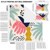 3-Piece Bedding Pillowcase Quilt Cover Set Plant Geometric Pattern 2D Digital Printing Suitable For Bedroom Dormitory Decoration