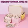 PU Leather Travel Jewelry Box Large Capacity Small Item Storage Box Jewelry Storage Box