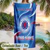 Beach Towel Rangers FC Print Custom Name Text Soft Towel for Swimming Pool