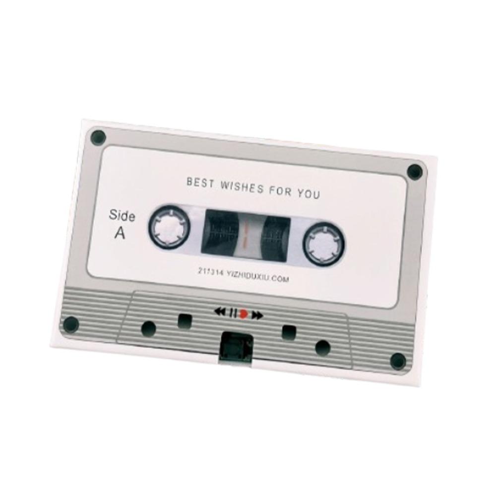Stylish Message Recording Cassette Elegant Sound Greeting Card  Party Gift