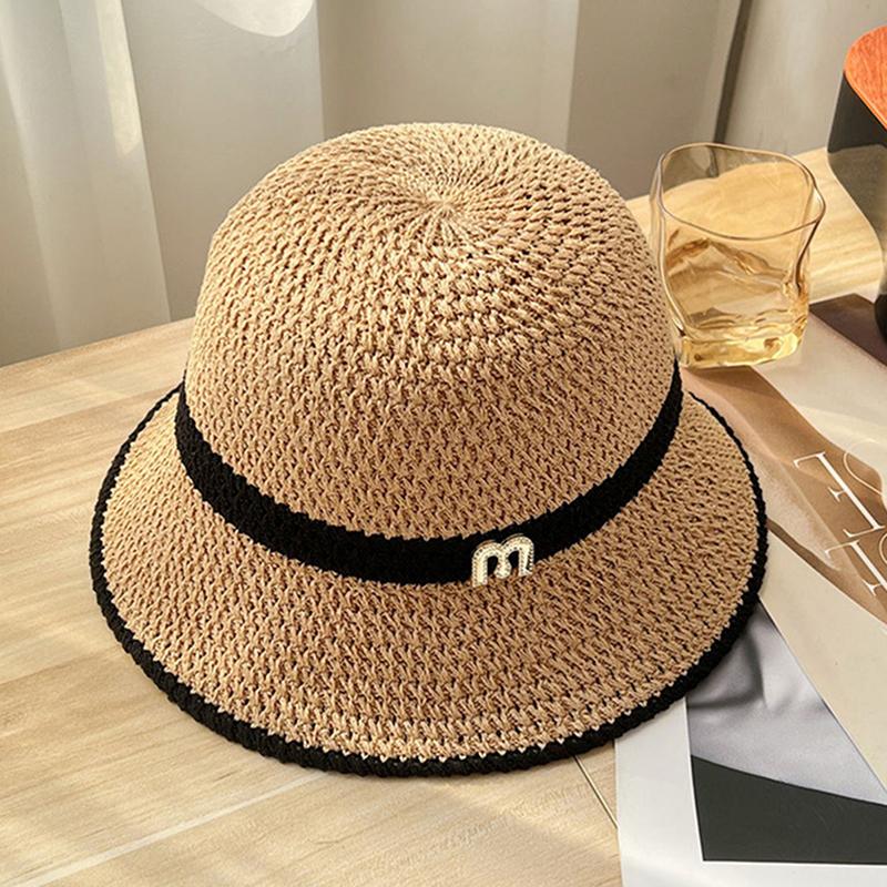 Summer Bucket Hats Cap For Women Double Layer Spring Fisherman Hat Outdoor Foldable Suncreen Beach Hat