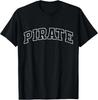 Pirate Funny Athletic Lettering Costume Sailor T-Shirt