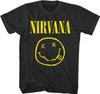 T-shirt Noir Nirvana Smile M L XL 2XL