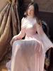 2025 European & American Style Women's Long White High-Neck Waist-Cinching Half-Sleeve Dress