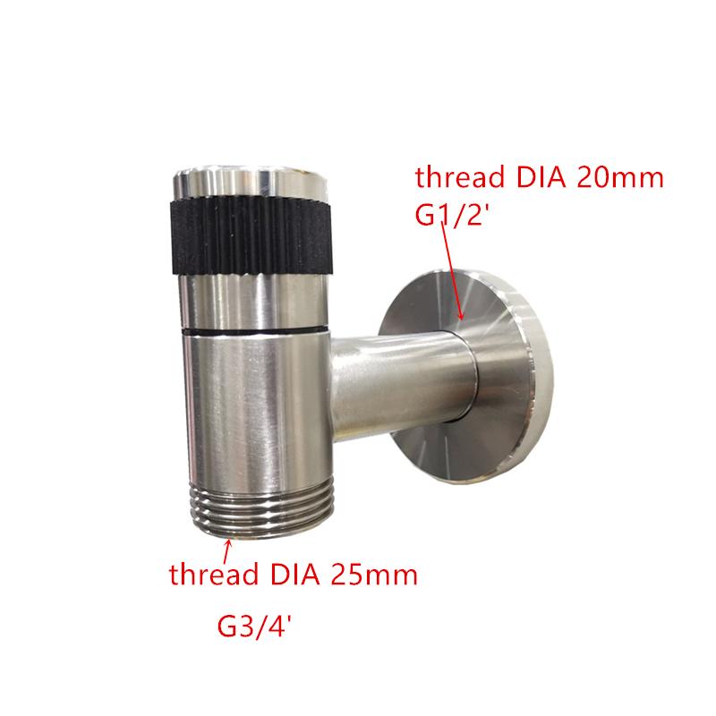 Stainless Steel Brushed Outdoor Garden Washing Machine Tap Sink Faucet G1/2 Threaded Cold Water Taps