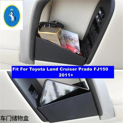 Car Accessories Door Handle Armrest Container Holder Tray Storage Box Organizer For Toyota Land Cruiser Prado FJ150 2011 -