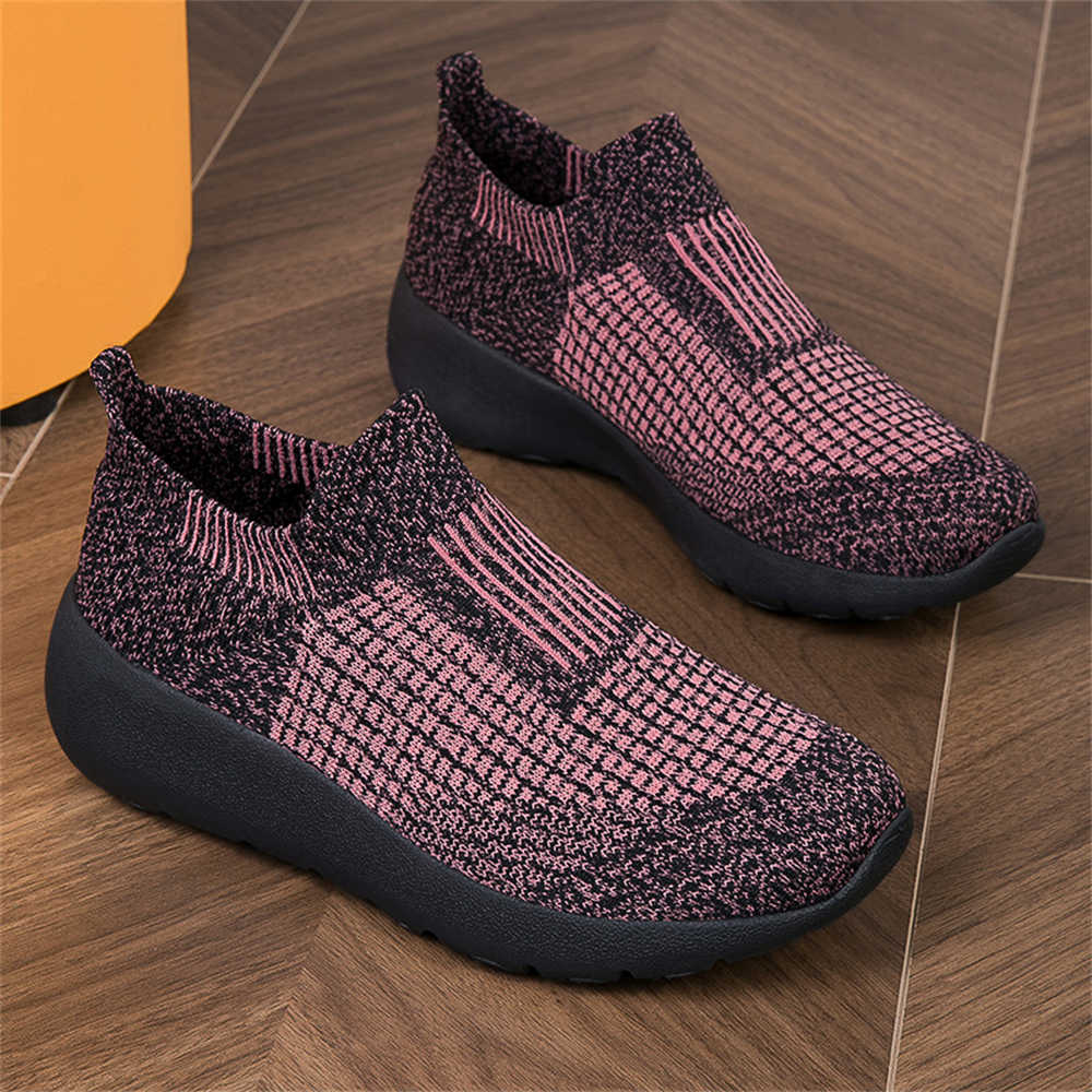 Extra Large Sizes Round Nose High Woman Sneakers New In Women Boots Shoes Black Loafers Woman Sport Shows Tenisse