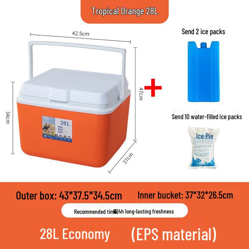 Portable Insulated Refrigerated Box for Home, Car, and Outdoor Use
