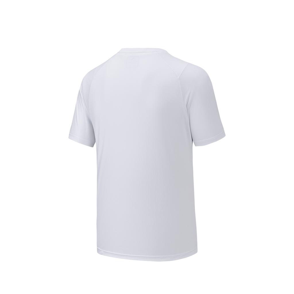 Anta Plain Round Neck Short Sleeve Sports T-Shirt Men tops Pure-White 952627103-6