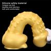 Stor skallet overdimensjonert gull silikon analplugg myk formet anus anal ekspansjon overdimensjonert tykk dildo masturbator