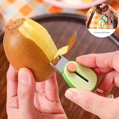 Mini přenosná škrabka na ovoce Nerezová ocel Zatahovací držák čepele Zester na ovoce pro loupání ovoce a zeleniny