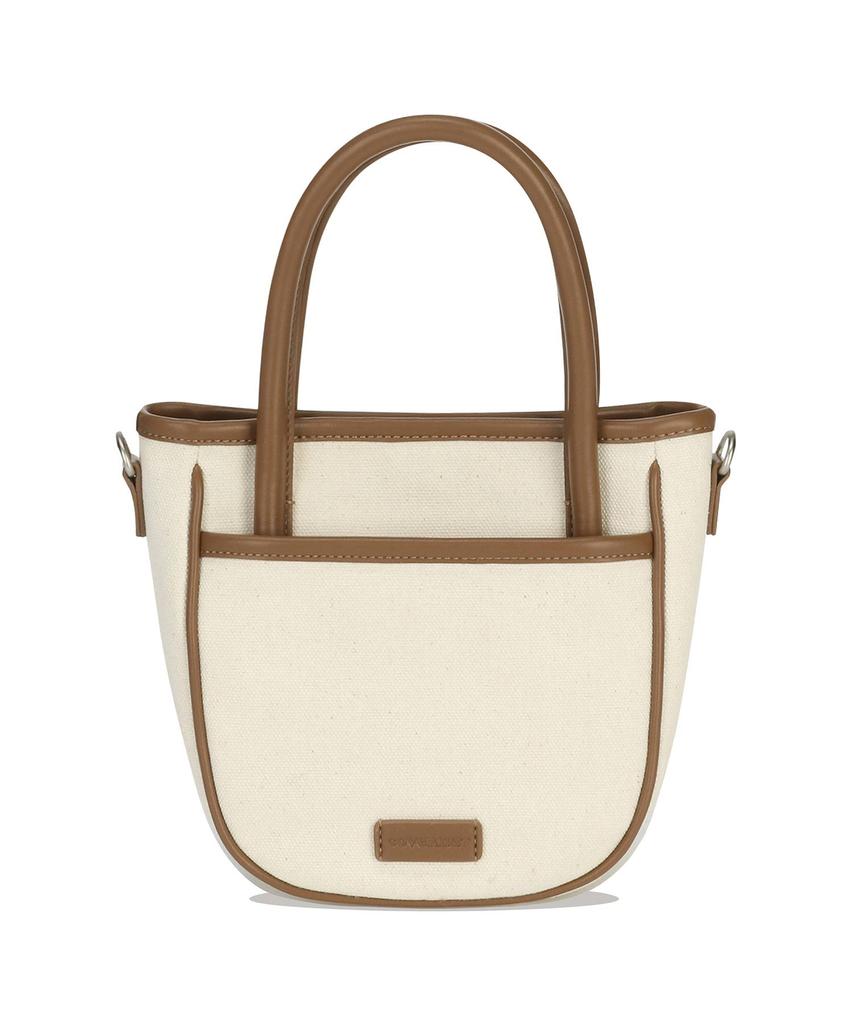 Covernat Woman Cloverheart Emma Round Tote Bag Brown