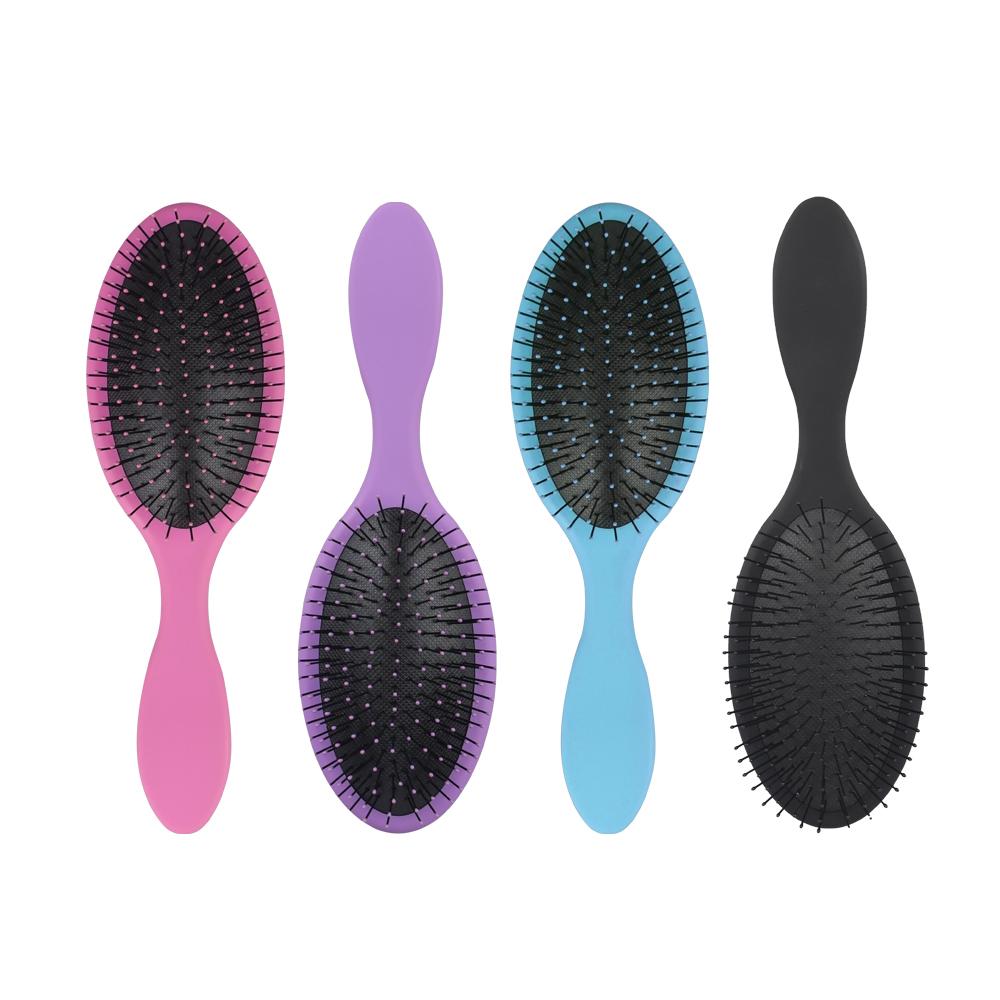 Plastic Cushion Massage Hair Brush for Detangling Anti-Knot Nylon Bristle Oval Hairbrush Volumizing Hair Styling Comb Ultra Soft Hair Brushes