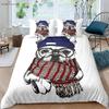 Animal Dog 3D Stereo Printing Quilt Cover Down Quilt Cover 100% Polyester Bedding Set Single Bed Kids Gift Single Bed Double Bed
