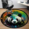 1pc Panda Colors Office Round Area Rug, Under Office Chairs Bedroom Living Room Home Decor, Room Deco, Available in Various Sizes