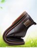 Men's White Hand-Stitched Chelsea Boots, Size 38-50, Rubber Sole, Fashionable Business Casual Shoes