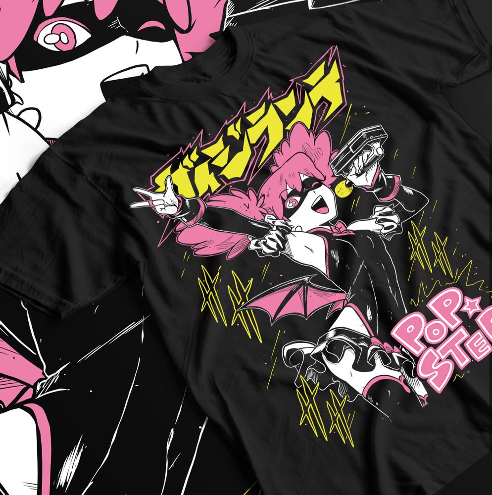 

Футболка Pop Step Anime Summer Vibe, милая графическая футболка, черная футболка, все размеры 4XL
