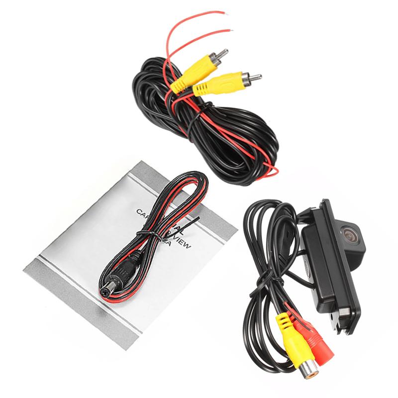 

Автомобильная камера заднего вида с универсальной четкостью 120 градусов, подходит для Volkswagen Passat CC Golf Bora MK4 MK5 MK6 чёрный