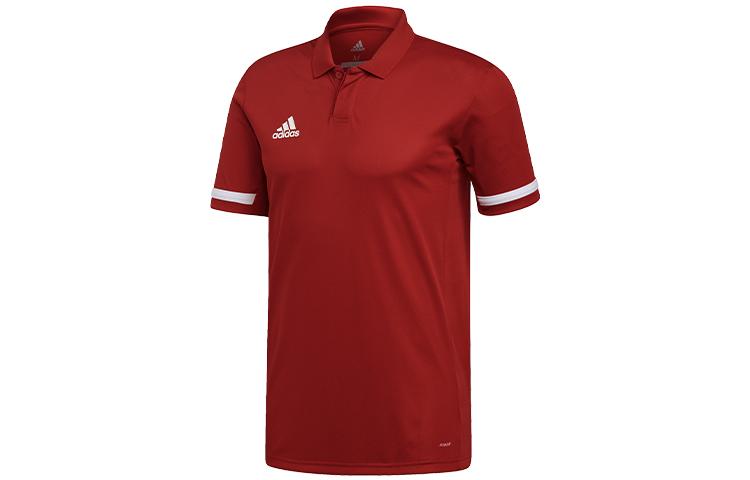 Adidas Polo Shirts Men s Red Polo Collar Moderate Other DX7266 M