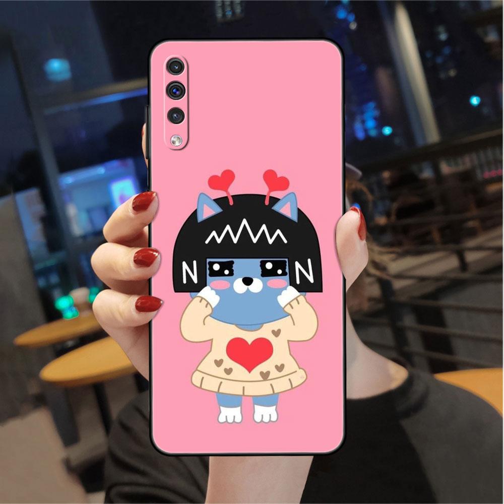 

Чохол для Samsung Galaxy A50 A70 A30 A20s A20e A10 A40 A10s A10e M52 M51 M30s M13 5G Black Phone Cover Kakao Friends Samsung A50