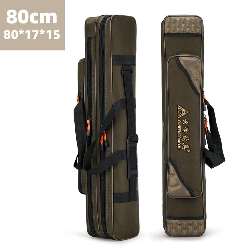 Angelruten-Tasche, Multifunktional, Großes Fassungsvermögen, Wasserdichte Angeltasche, Verstärkte Meeresruten-Tasche, Angelgeräte-Tasche ohne Rollenfach, Köder, Flussangel-Tasche