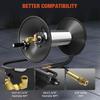 Pressure Washer Hose Reel, 100FT High Pressure Hose Reel with Hand Crank, 3/8" Heavy Duty Steel Pressure Washer Reel, 4000 PSI