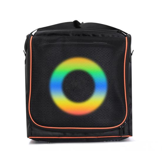 Speaker Carrying Case Portable Speaker Tote with Shoulder Strap Travel Bag for JBL Partybox Encore2 Extra Pockets for Microphone Charger Cable