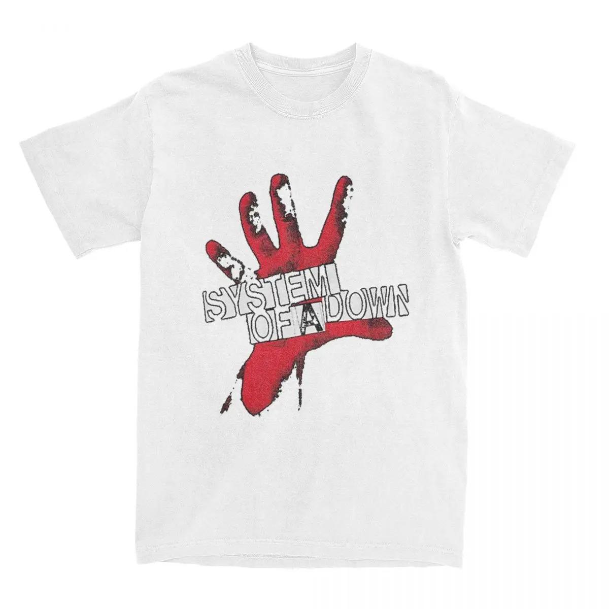 Abstract Hiphop Tshirt Retro Fashion Short Sleeved Casual Comfortable Tshirt Y2k Bloody Hand Terror Tshirt S