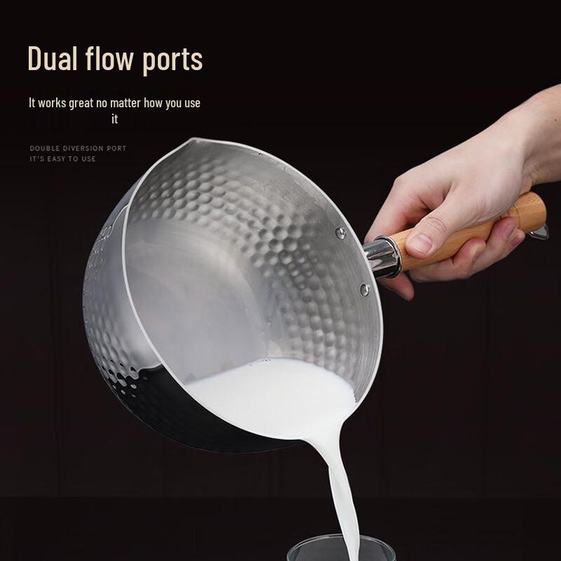 ZISIZ 304 Stainless Steel 18cm Yukihira Pot