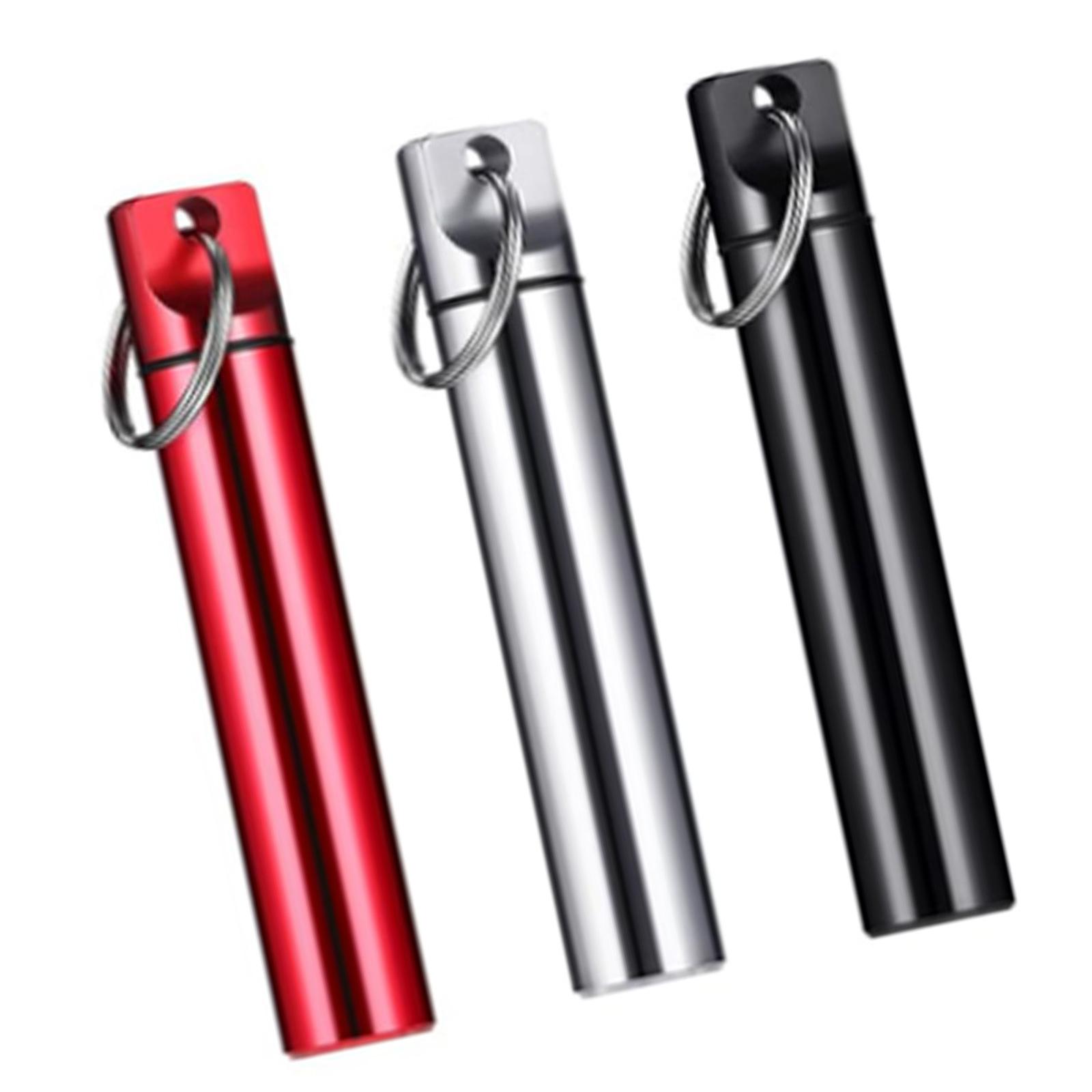 

Компактный алюминиевый держатель для зубочисток и таблетница с водостойким дизайном для путешествий, бизнеса, использования на открытом воздухе. Доступно 2 цвета. B