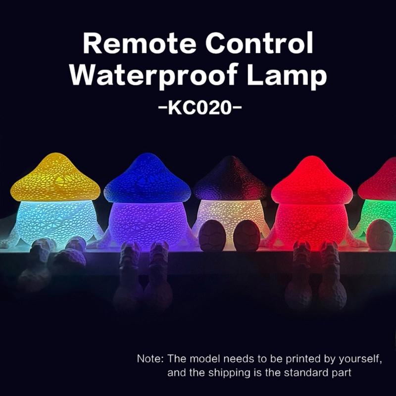LED Remote Controlled Color Night Light Set Featuring 6 Waterproof Lamps For 3D Printing Enthusiasts