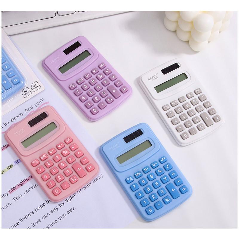 Mini Calculator Slim Solar Power Studentstest Stationery Office Easy Gift Carry