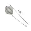 Rustfritt stål Infuser Sil Mesh Teskje Låse Spice Egg Shaped Ball
