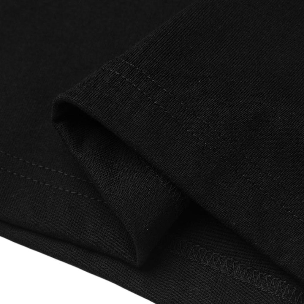 New Era Letter Embroidery Round Neck Short Sleeve T-Shirt Unisex T-Shirts Black 13075352