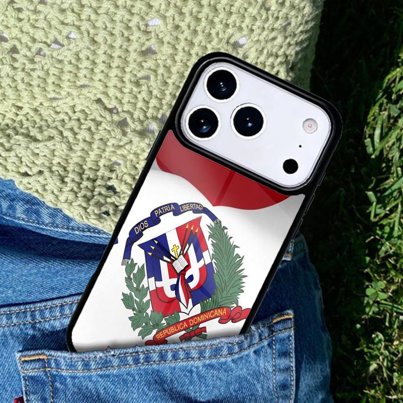 Dominican Republic Flag Phone Case Cover Compatible with for IPhone 17air 16e 15 14 13 12 11Pro Max 17 Air