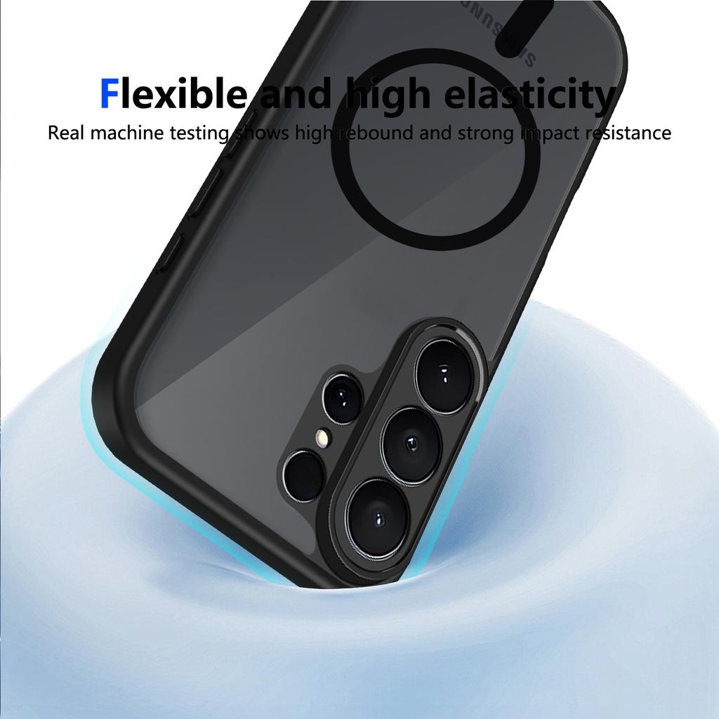 For Samsung Galaxy S26 Ultra Magnetic Case Skin Touch Matte PC + TPU Anti-Drop Phone Cover