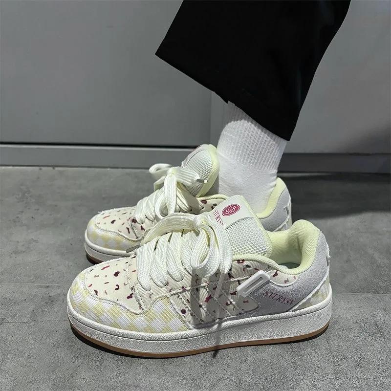 Fashion Style High Aesthetic Niche Design Board Shoes for Women In Autumn New Student Versatile Breathable Casual Small White Shoes