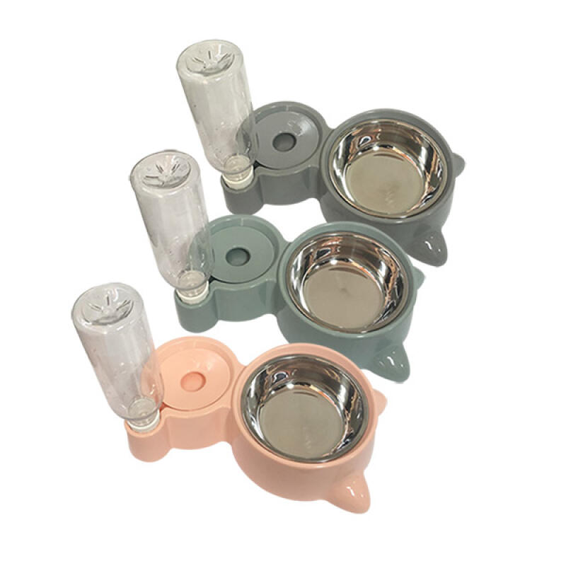 Semi-automatic pet waterer (Pastel Cat) pink