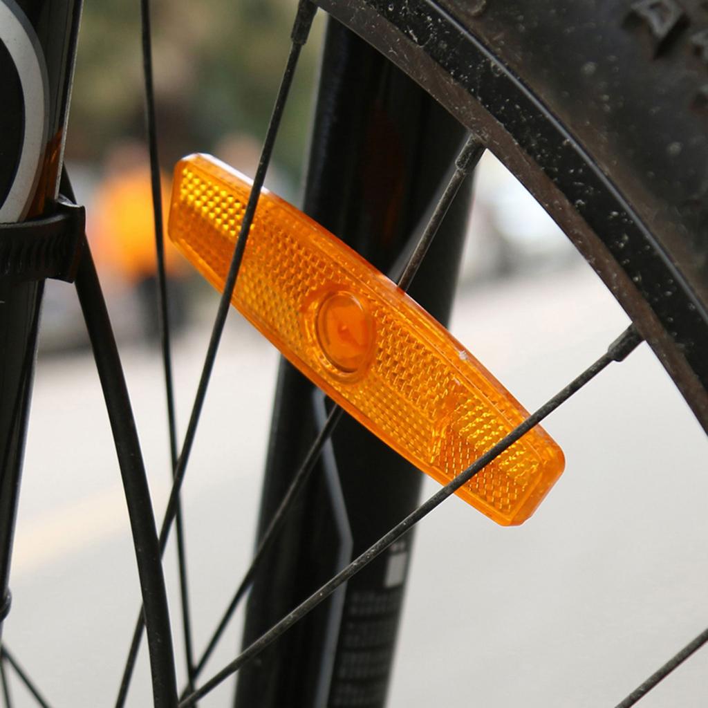 8Pcs Waterproof Bicycle Safety Warning Reflector Replacement Bike Wheel Spoke Reflectors for Mountain and Road Bikes