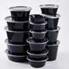 LISM Round Disposable Plastic Food Containers with Lids