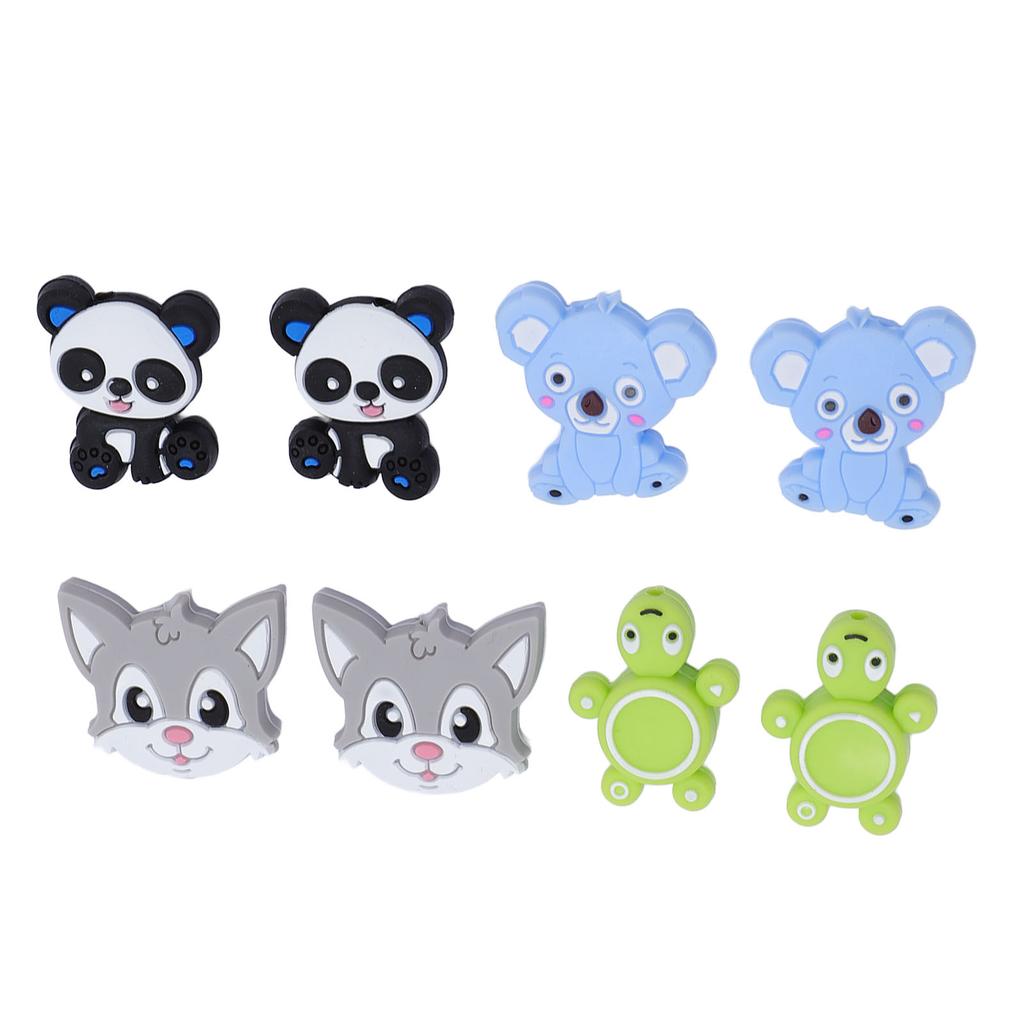 8 Pcs Knitting Needle Stoppers Cute Animal Shape Soft Silicone Stitch Needle Point Protectors for Beginners Craft DIY
