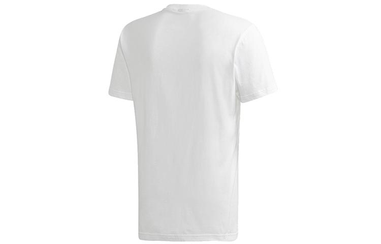 Adidas Originals T Shirts Men's White Crew Neck Moderate Straight Fit FM3379