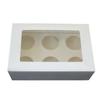 25Pcs Cupcake Box Range 6 hole Window Face Wedding Birthday Party Christmas Gift