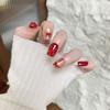 Polka Dots False Nails 30 Pcs/Set Extended Nail Extensions Cute Fake Nail Tips  Nail Art DIY