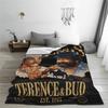 Coperte Terence Hill Bud Spencer Calda Divertente Coperta Morbida in Peluche per Bambini Soggiorno Flanella Copriletto Copriletto