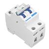 DC Miniature Circuit Breaker 2 Pole 1000V 32A DIN Rail Mount PV System Isolator Disconnect Switch