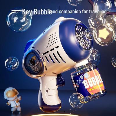 Douyin Style Automatic Luminous Bubble Machine - Handheld Electric Windmill Bubble Blower