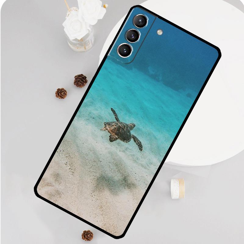 Ocean Sea Turtle Phone Case For Samsung Galaxy S26 S23 Ultra S20 S21 S22 S24 S25 Plus S10 S25 FE Funda Cover